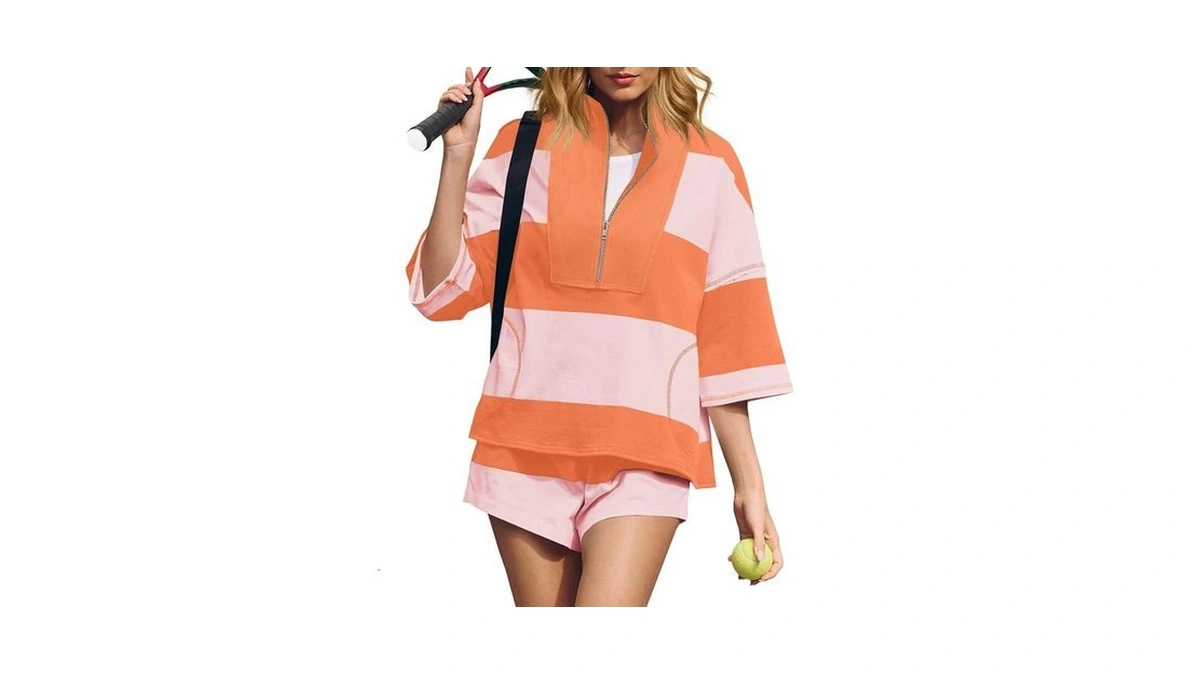 Fisoew Womens Piece Outfits Summer Striped Sw...