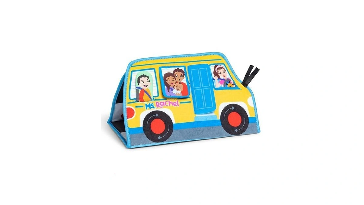 Ms. Rachel Tummy Time Activity Bus, Soft Folding Play Mat