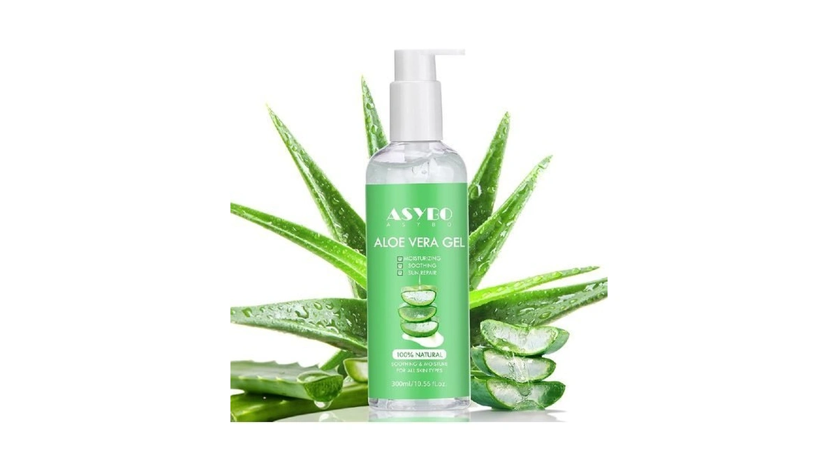Asybo 300 Ml Aloe Vera Gel, 100% Natural Pure Aloe