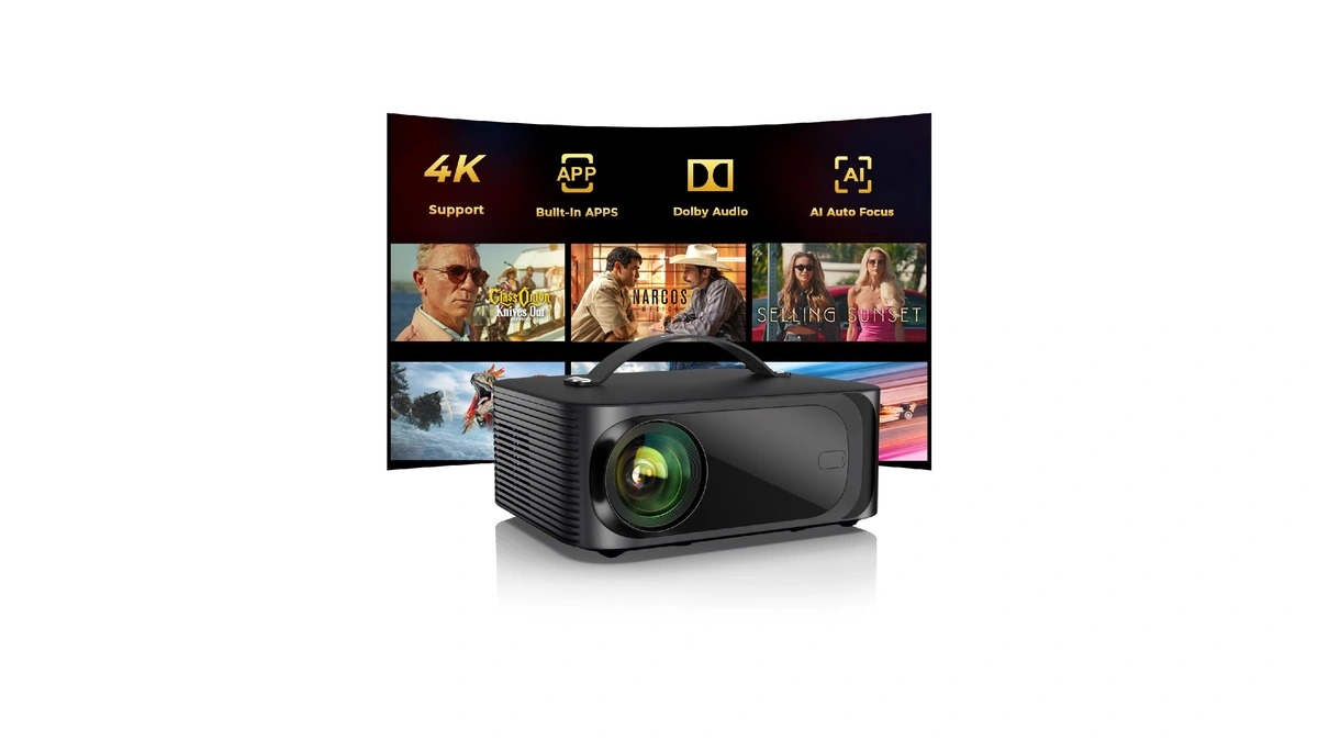 Onoayo Outdoor-projector-4k With Ai Auto Focus,50wdolby Audio,built-in Apps