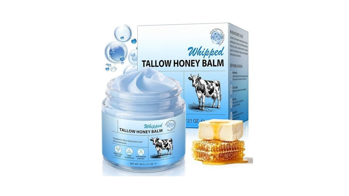 Vawcrn Tallow Honey Balm, Grass-fed Beef Tallow Balm With Manuka