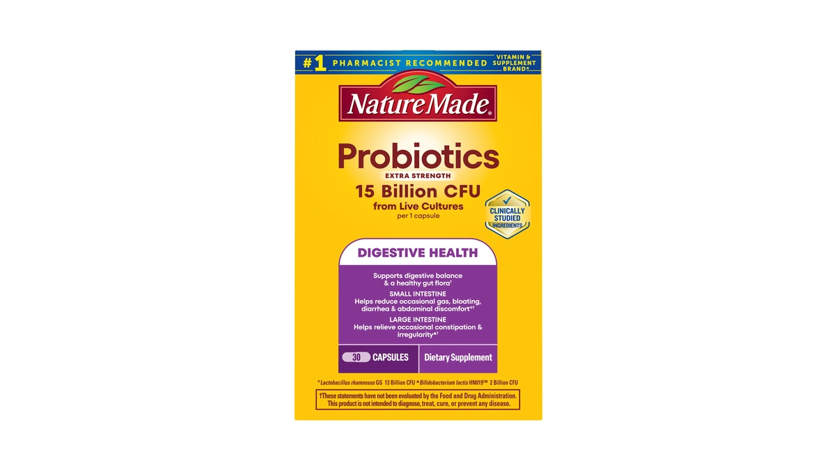 Nature Made Probiotics For Digestive Health, 30 Probiotic Capsules