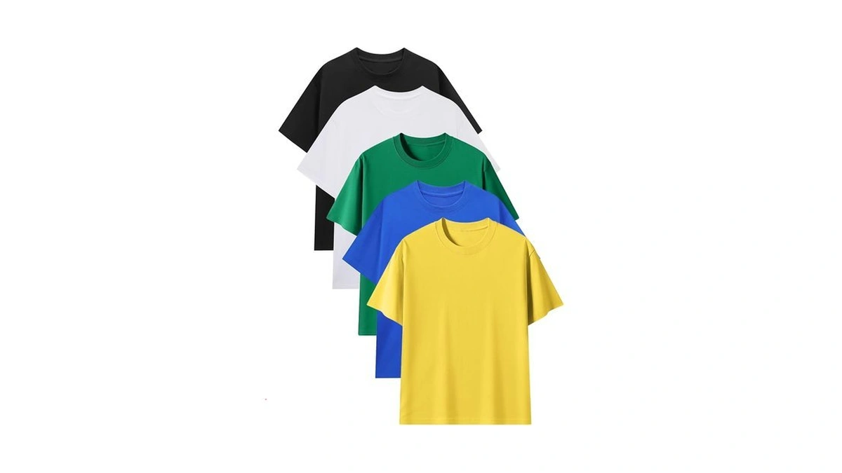 Flygo Boys 5 Pack Short Sleeve T-shirts Cotton Soft Basic