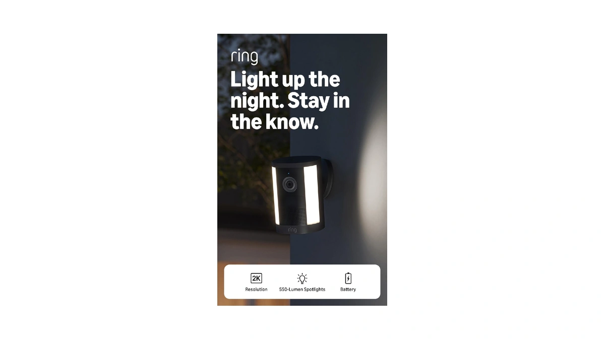 Ring Spotlight Cam, Battery (newest Model), Home Or Business Security,