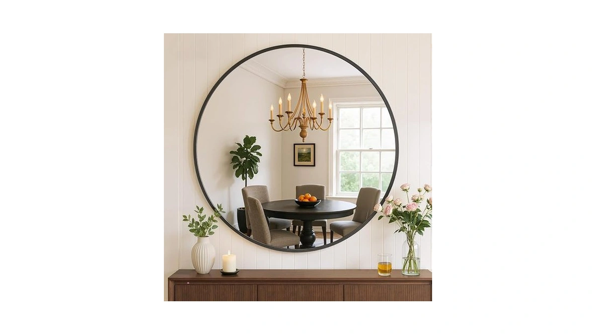 Atilioo Bathroom Mirror For Wall, 24 Inch Round Mirrors
