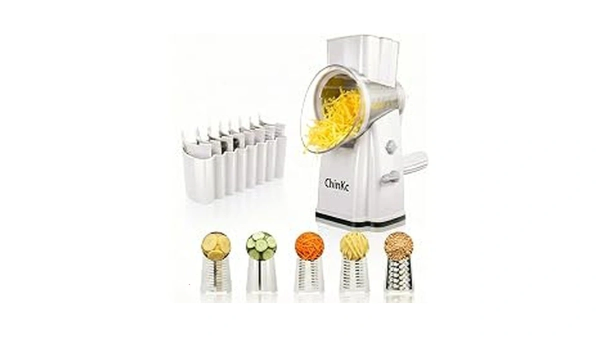 Amazon : Chinkc Upgrade Rotary Cheese Grater Shre