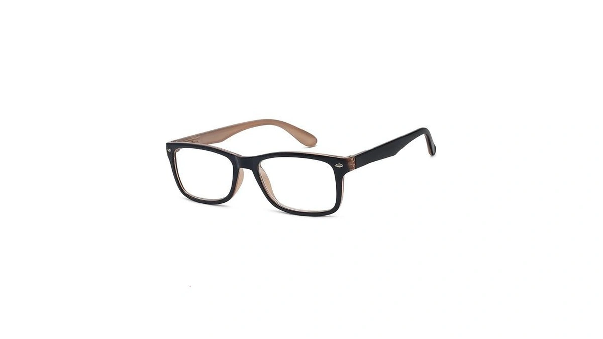 Eyekepper Classic Vintage Style Reading Glasses, Black-brown