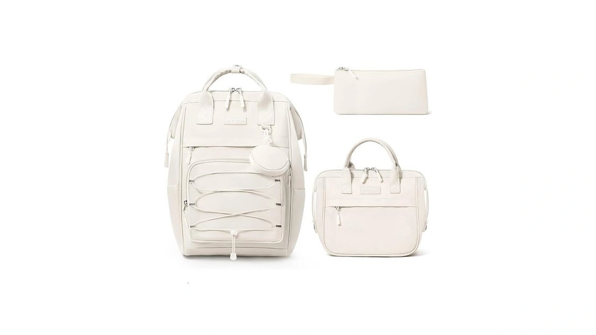 Fimibuke Backpack For School Girls, 4 Pcs Waterproof Teen Kid