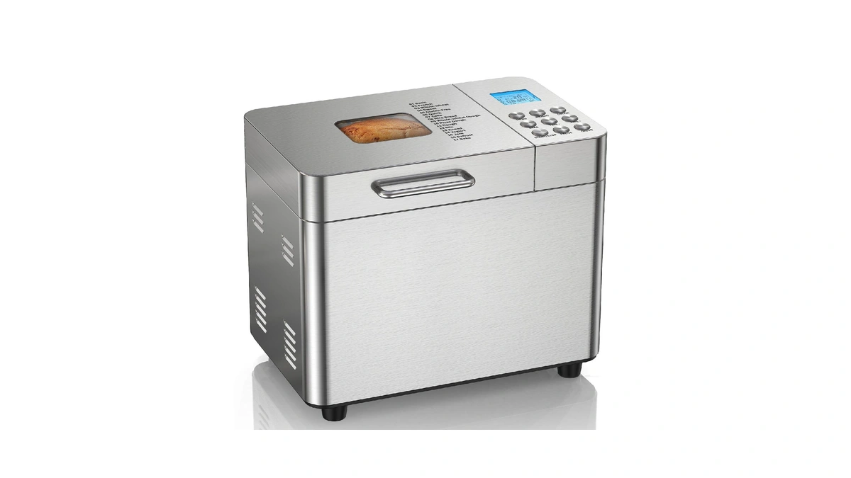 Osipoto 2lb Bread Maker, 17 In 1 Automatic Stainless Steel