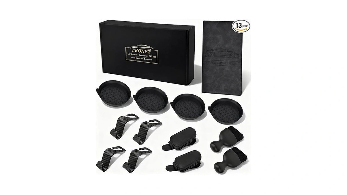 Car Accessories Gift Set For New Drivers, 13pcs Everyday Car