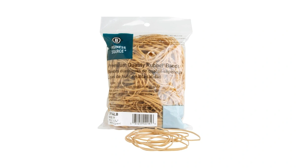 Amazon : Business Source Rubber Band, Natural (19