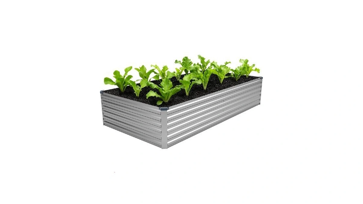 Mgno 8x4x1.5ft Galvanized Raised Garden Bed-outdoor Planter Box For Vegetables-metal