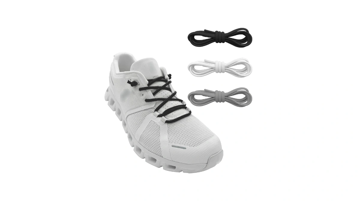 Ndtezugt 3 Pairs Elastic No Tie Shoe Laces, Stretch Round