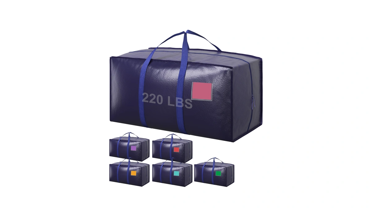 Rmohro 6 Pack Moving Bags Heavy Duty 210gsm With Full-open