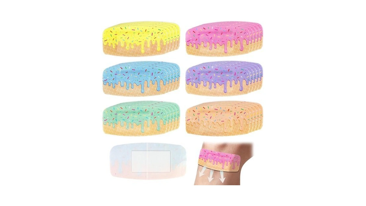 Akaixi 30 Pcs 2"x4" Large Ice Cream Drip Elastic Fabric