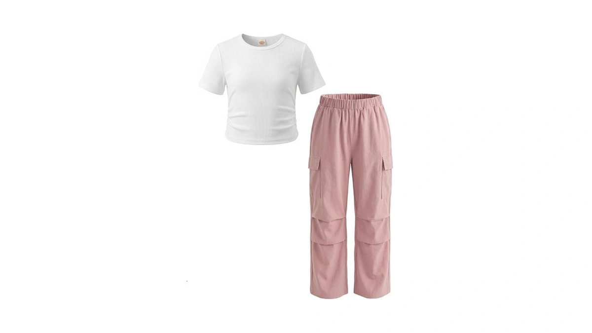 Jiamy Girls Clothing Sets 2pcs Outfits T-shirt Top & Casual