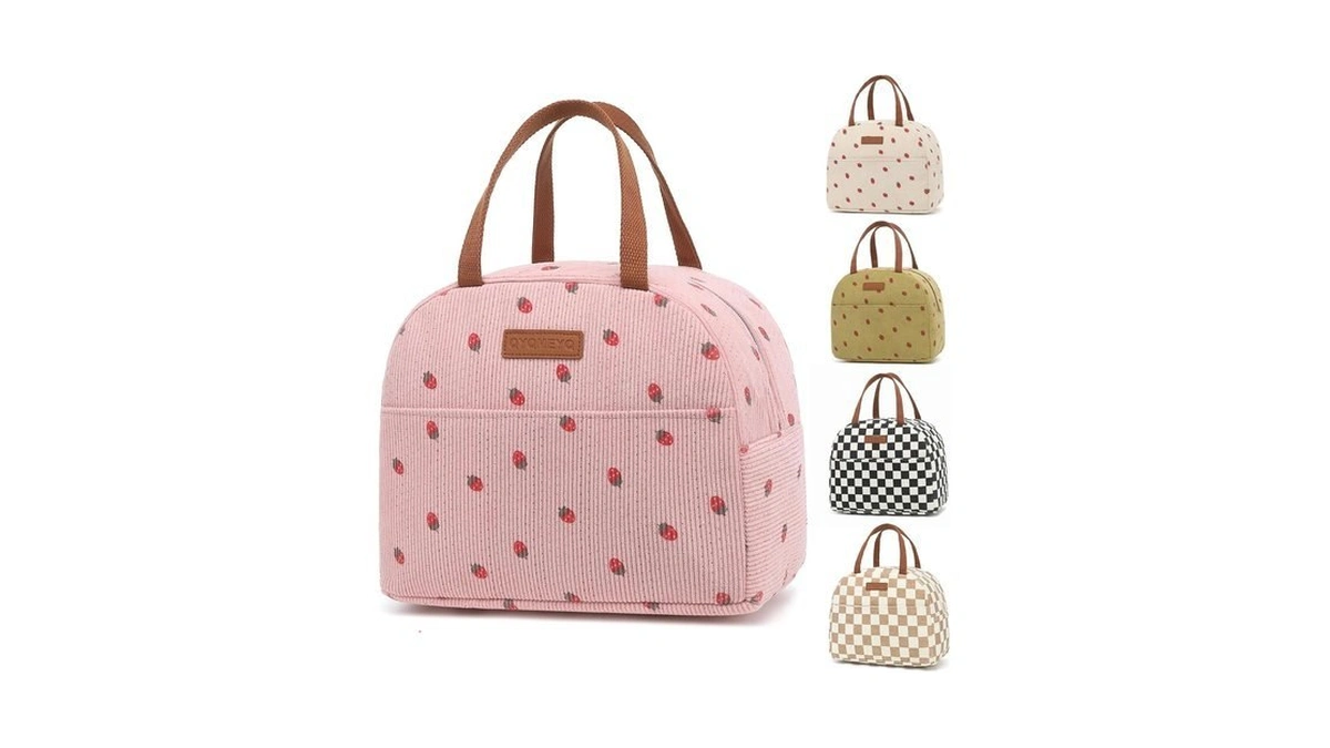 Qyqmeyq Lunch Bag For Women Men, Reusable Lunch Box, Insulated