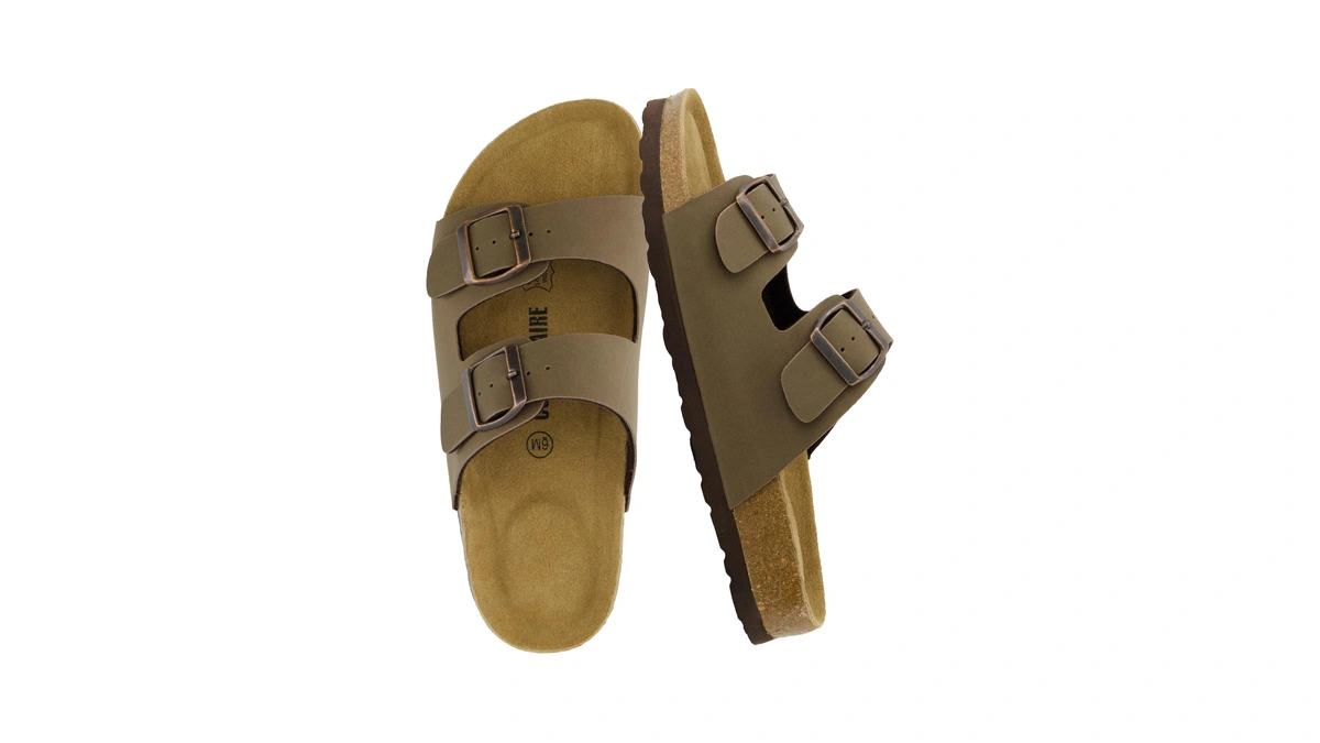 Amazon : Cushionaire Lane Cork Footbed Womens San