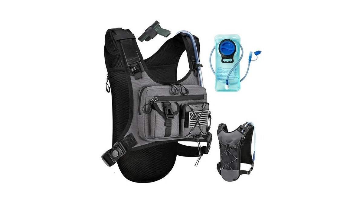 Criuage Usa Patent Running Hydration Vest Backpack, Lightweight Chest Pack