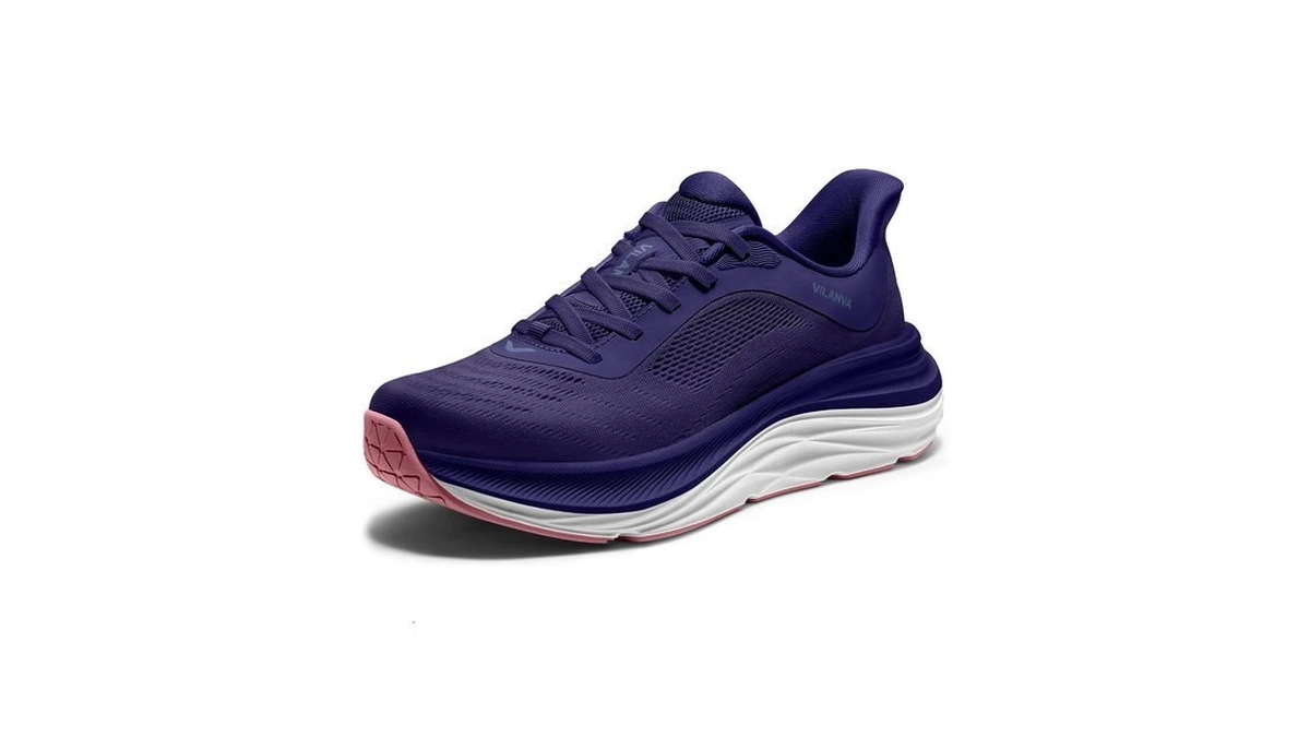 Vilanva Women's Comfortable Blue Violet Walking Shoes Cushion Running Tennis