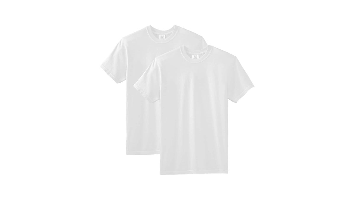Comfort Colors Adult Short Sleeve Tee, Style G1717, White (2-pack),