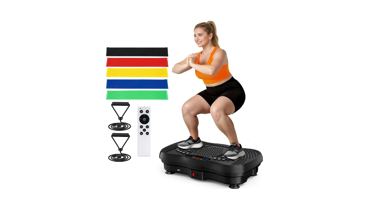 Glylf Vibration Plate Exercise Machine, 130 Levels Full Body Workout