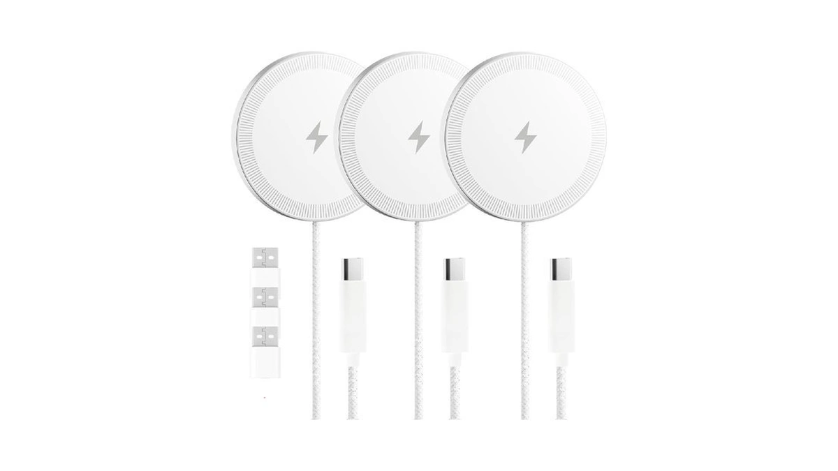 3 Pack Magnetic Wireless Charging Pad Fast Wireless Charger For
