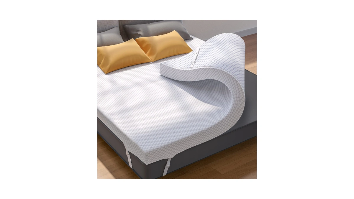 Perlecare Queen Mattress Topper, 3 Inch Gel Memory Foam Mattress