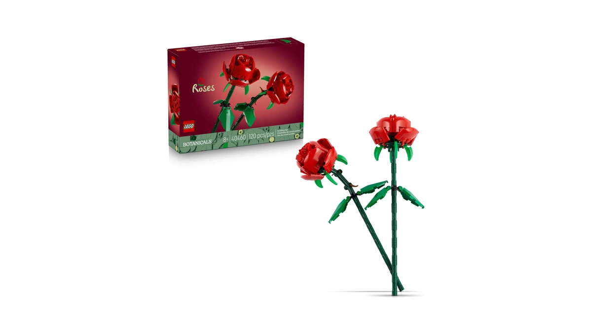 Lego Roses - Building Toy For Kids, Girls & Boys,