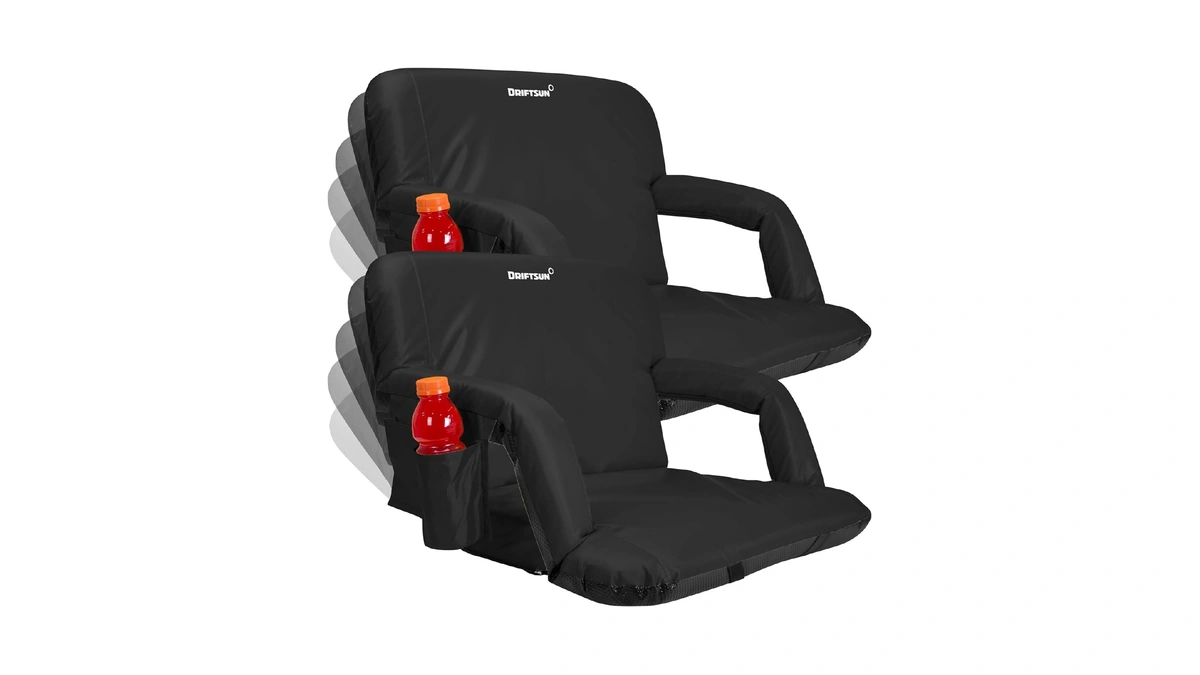 Driftsun 2 Pack Extra Wide Stadium Seats With Back Support