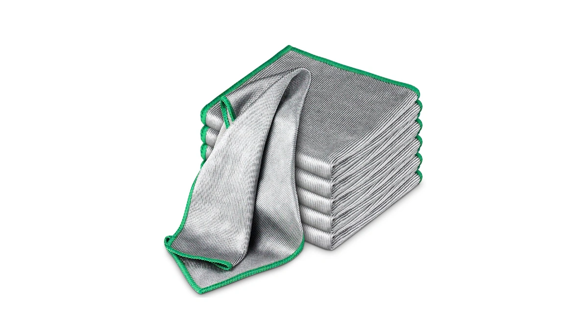 Airlab Glass Polishing Streak Free Miracle Cleaning Cloth, Sliver-green
