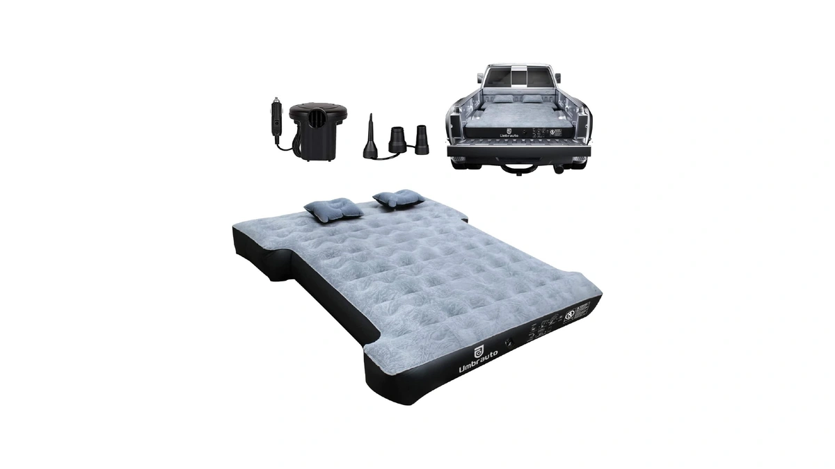 Umbrauto Inflatable Truck Bed Air Mattress For Full Size Short