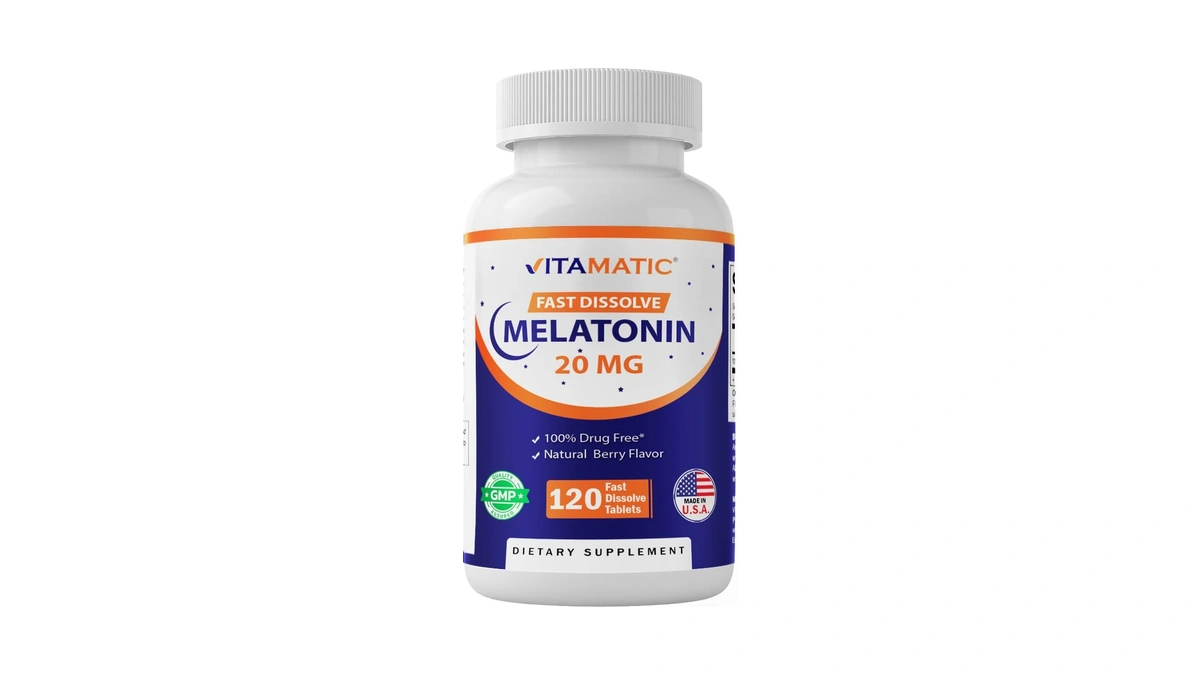 Vitamatic Melatonin 20 Mg Fast Dissolve Tablets, 120 Count, Made