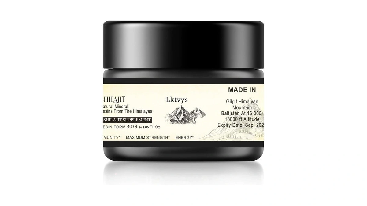 Lktvys Himalayan Shilajit Resin β Pure & Authentic Mineral Resin,