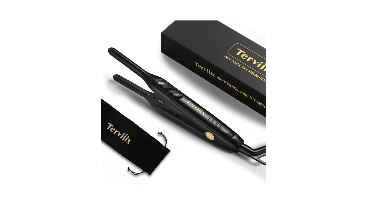 Terviiix Pencil Flat Iron For Edges & Short Hair, 3/10