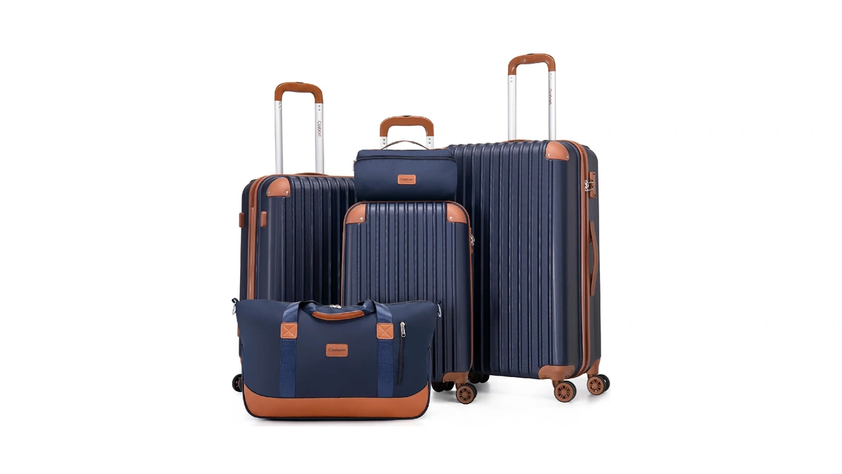 Cosbarn Luggage Sets 5 Piece Suitcases With Wheels, Suitcase Set