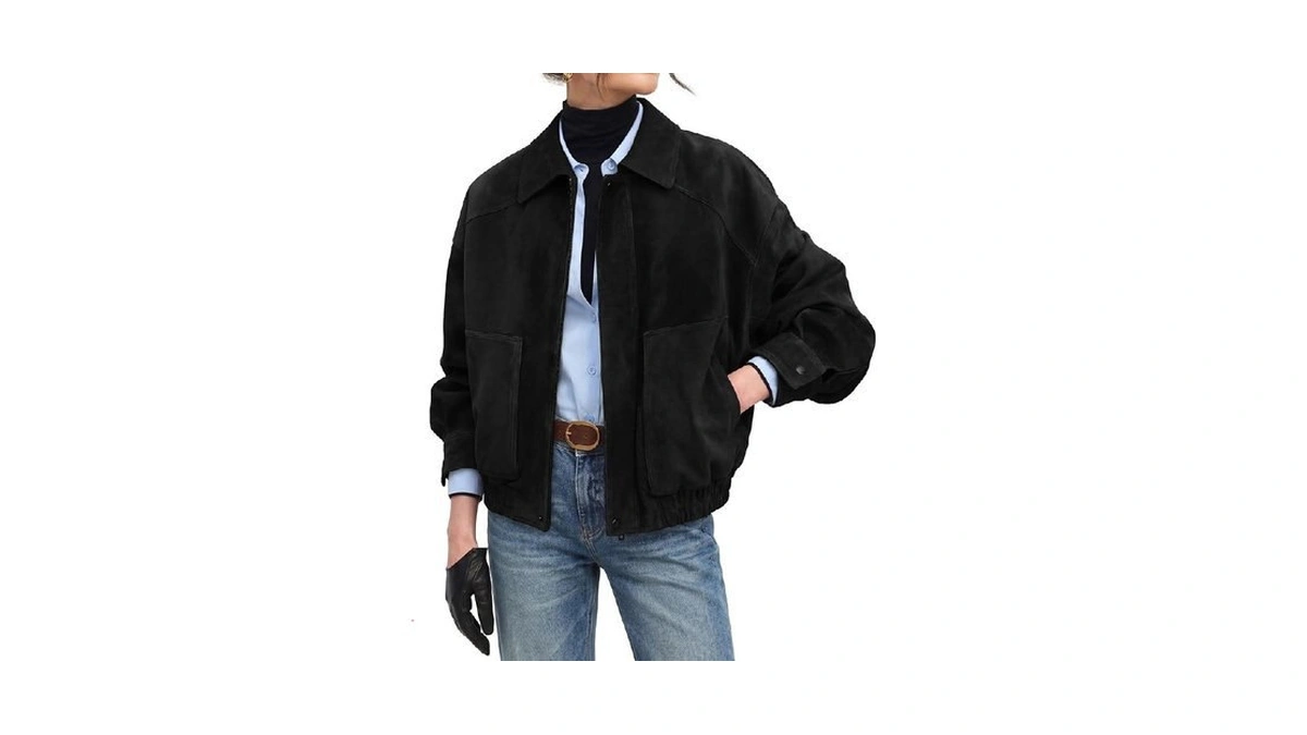 Grace Karin Women's Faux Suede Jacket Fall Long Sleeve Coat