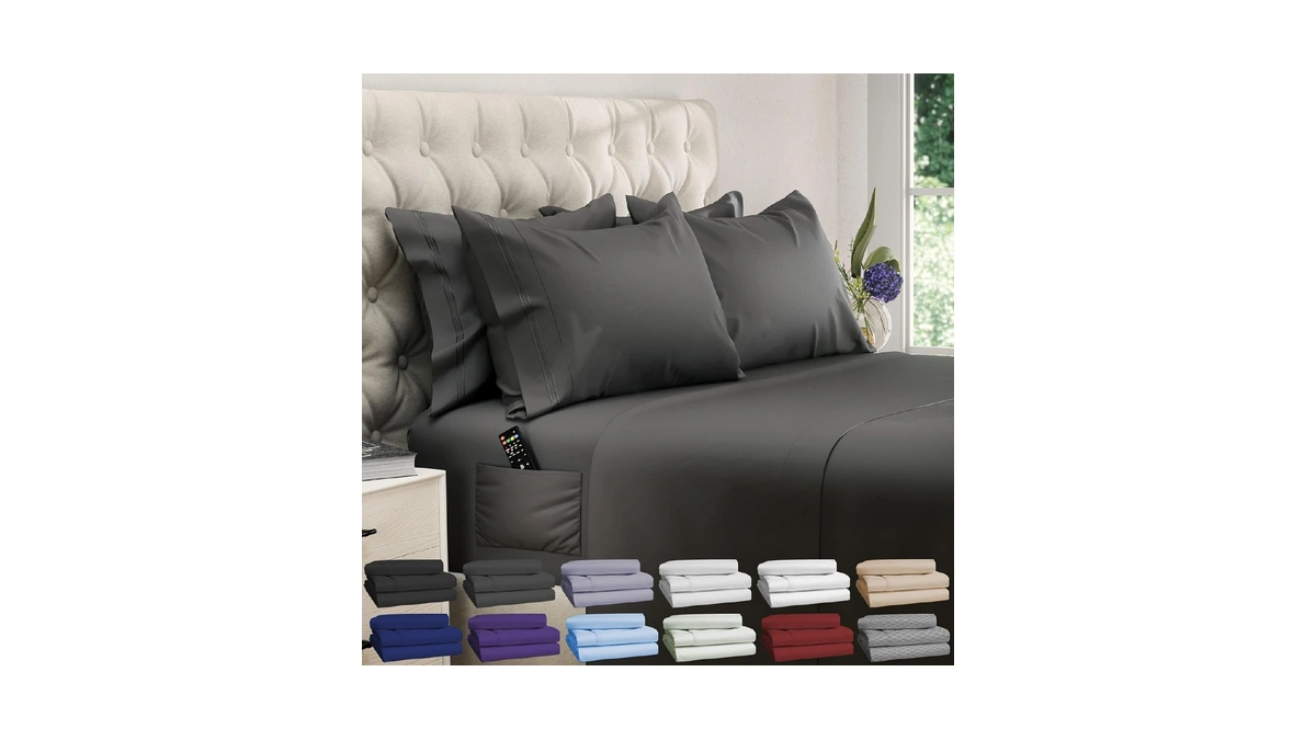 Dreamcare King Size Sheets Set - 6 Pcs Breathable Cooling