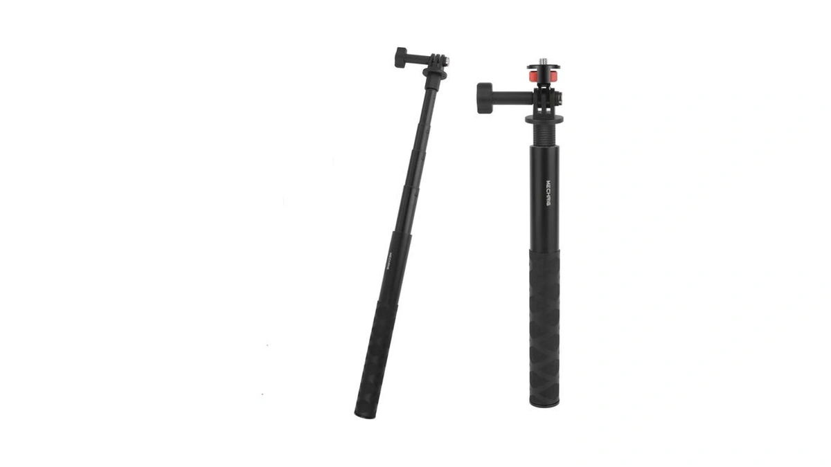 Mechrig 47" Invisible Selfie Stick For Action Cameras, Extendable Monopod