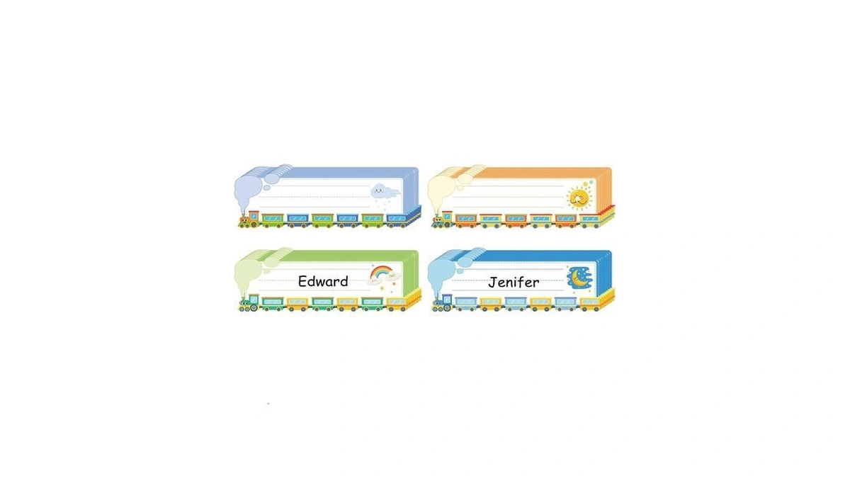 D4dream Desk Name Tags For Classroom - 36pcs 10''x3'' Waterproof