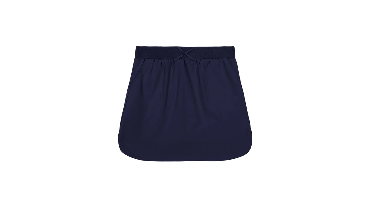 Izod Girls' School Uniform Pull-on Scooter Skirt With Undershorts, Knit