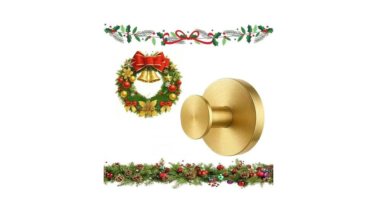 Marirao Suction Cup Hooks For Wreaths On Glass, No Drill