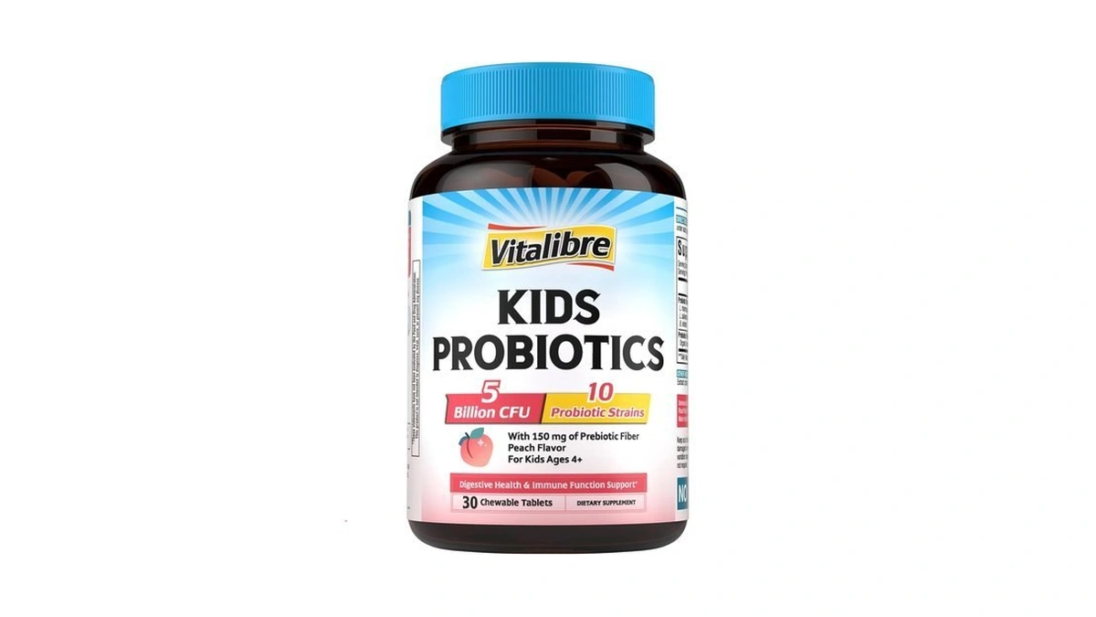 Kids Probiotics Chewable, Ages 4+, 5 Billion Cfu, 10 Probiotic