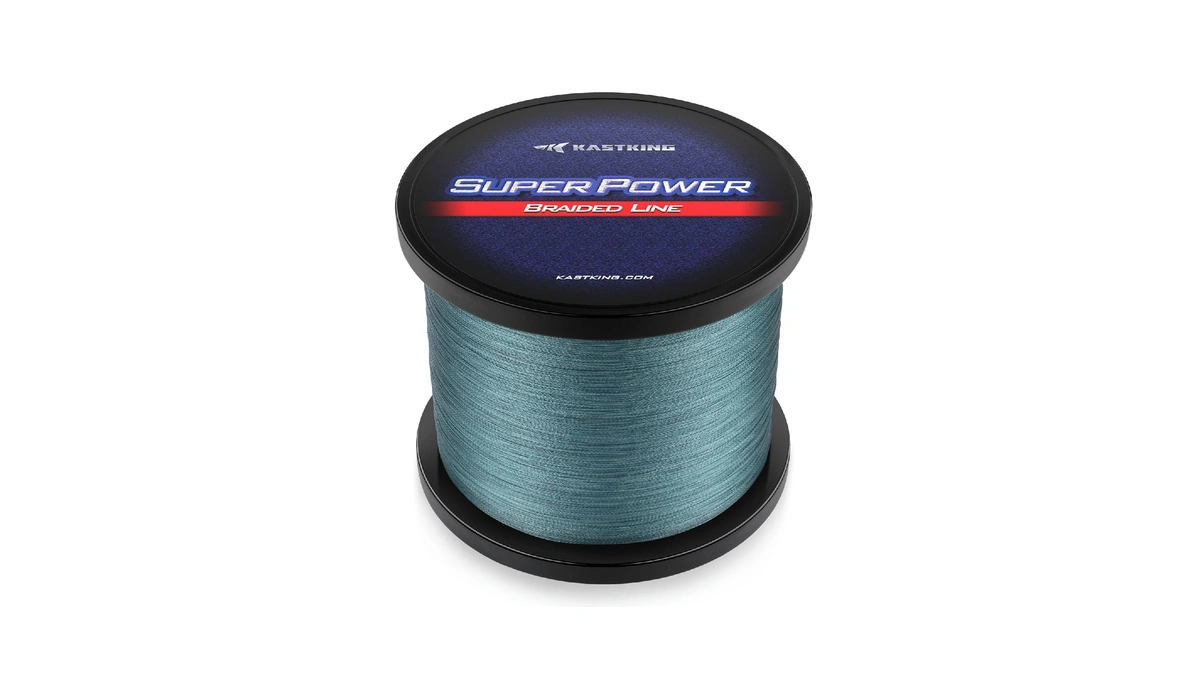 Kastking Superpower Braided Fishing Line,low-vis Gray,30 Lb,327 Yds