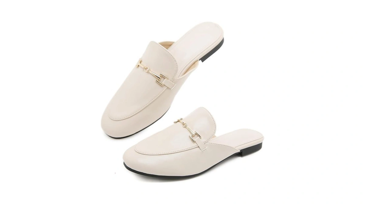 Ignaxis Mules For Women Flats Round Toe Womens Mules Buckle