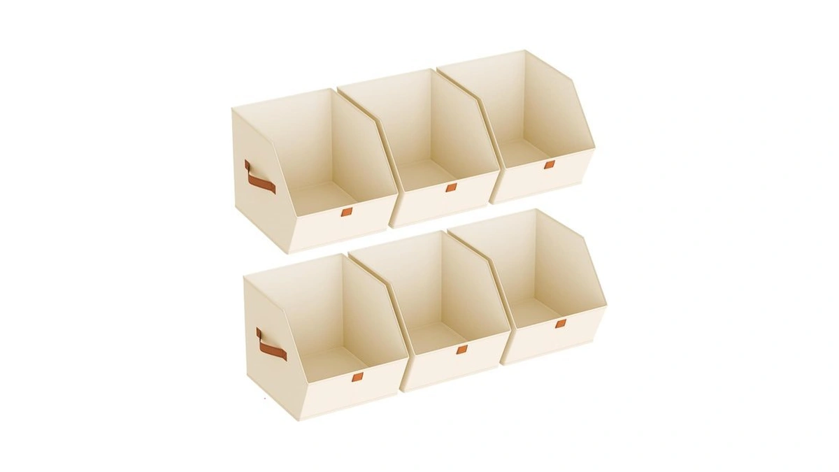 Homsorout Fabric Closet Storage Cubes - 6 Pack Square Storage