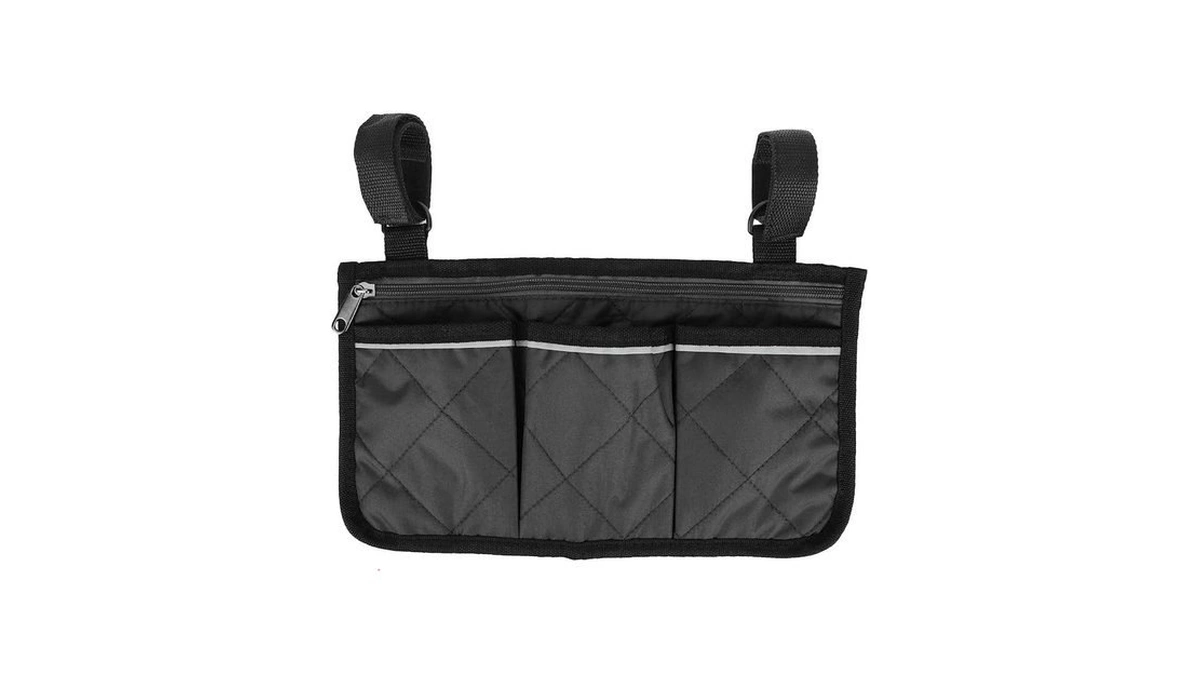 Wheelchair Side Bag, Wheelchair Bag Wheelchair Armrest Accessories Pouch Side