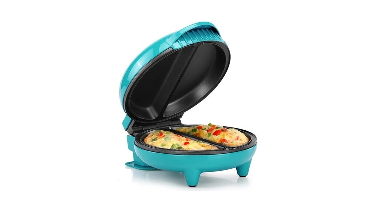 Holstein Housewares Stainless Steel 2 Section Omelet & Frittata Maker,