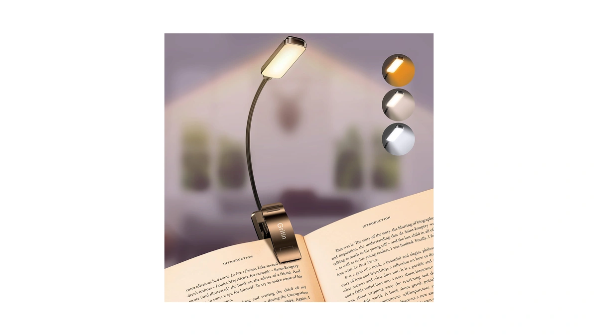 Gritin 9 Led Rechargeable Book Light For Reading In Bed