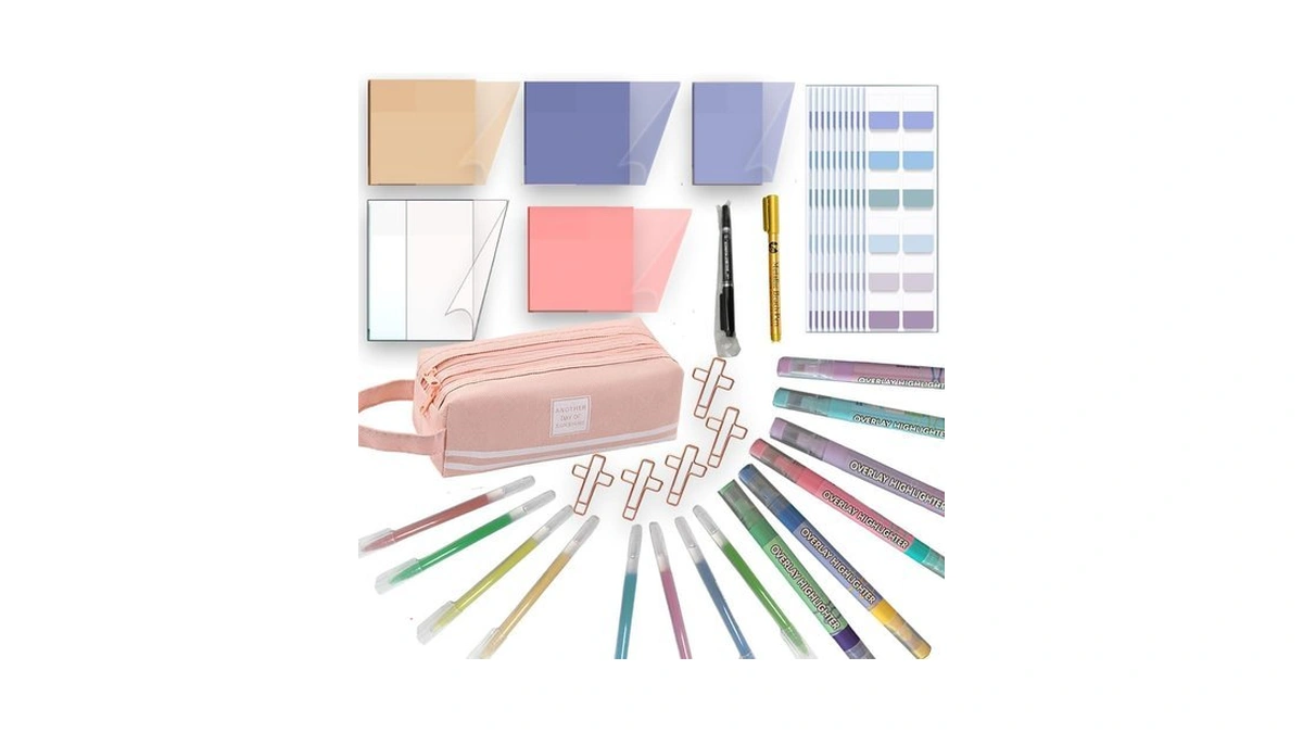 Wanchuan Bible Study Supplies Journaling Kit Highlighters Pens No Bleed